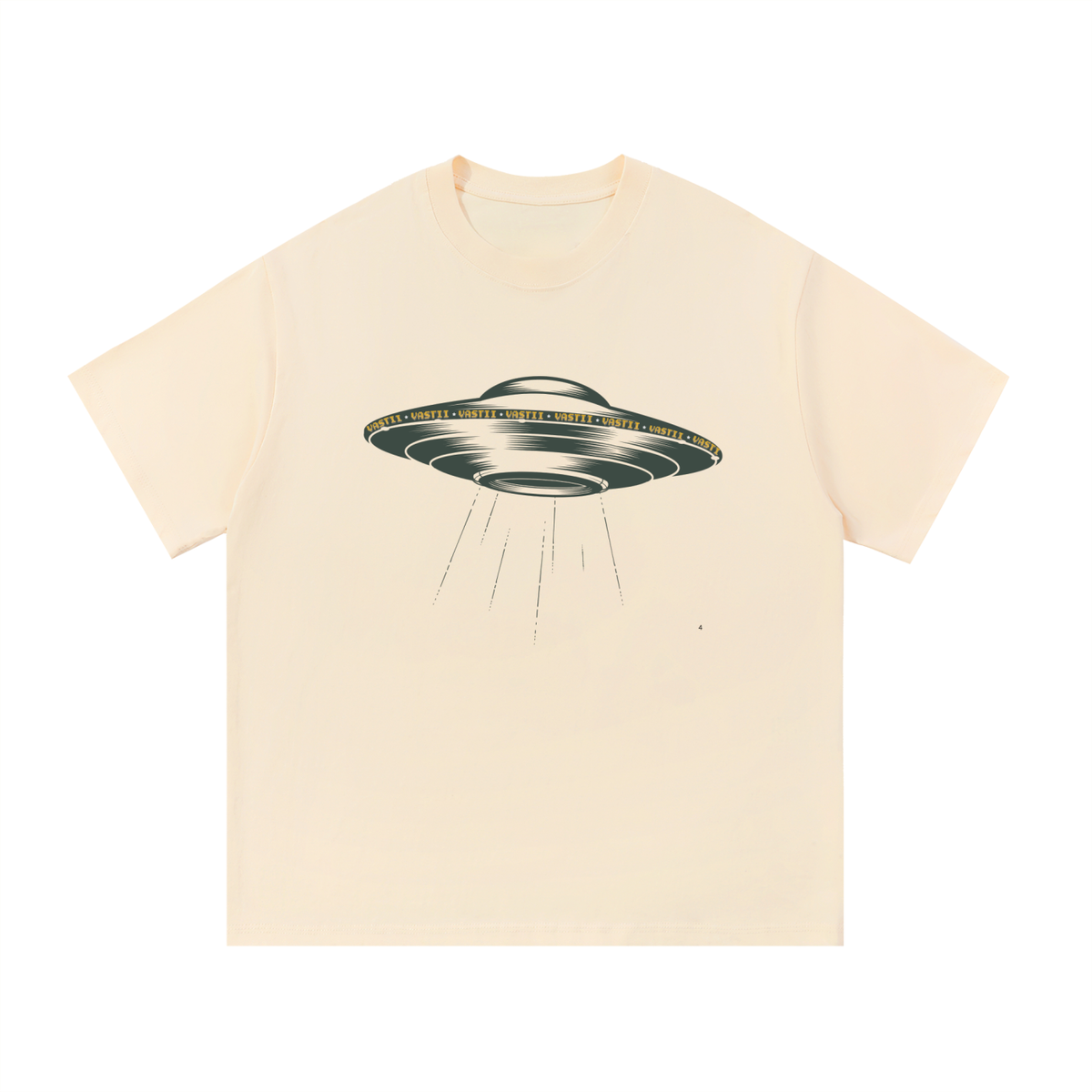 Casual,DailyCasual,Cotton,ShortSleeve,basics,space,spaceship,green,tshirt,streetwear