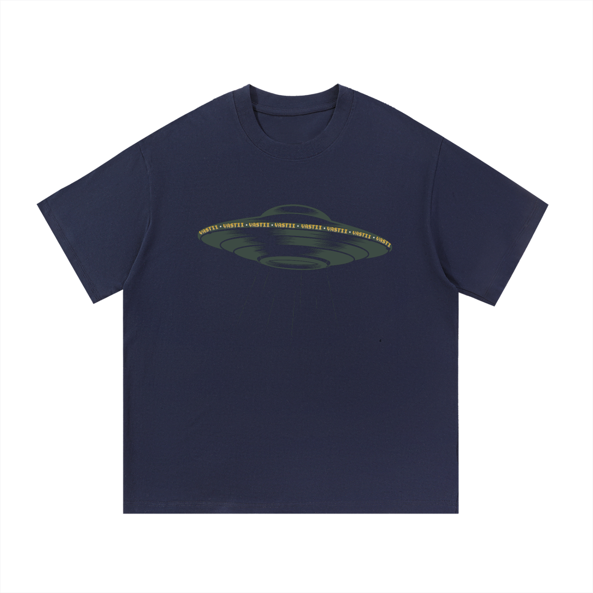 Casual,DailyCasual,Cotton,ShortSleeve,basics,space,spaceship,green,tshirt,streetwear
